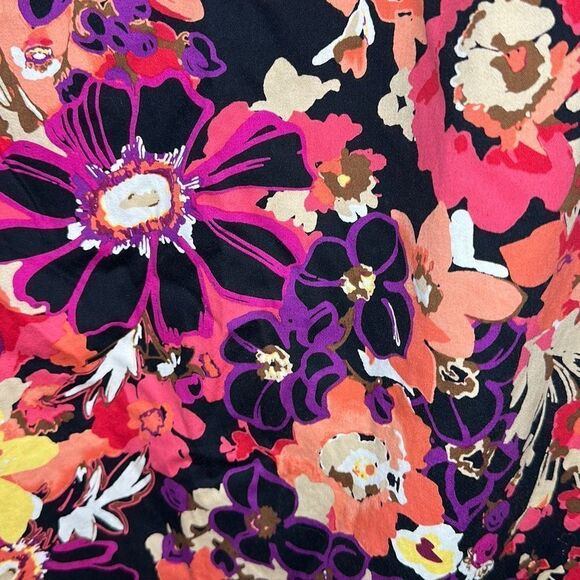 Dby Ltd. Women’s Multicolor Pink Black Floral Sleeveless Summer Dress size 10 - Picture 3 of 5